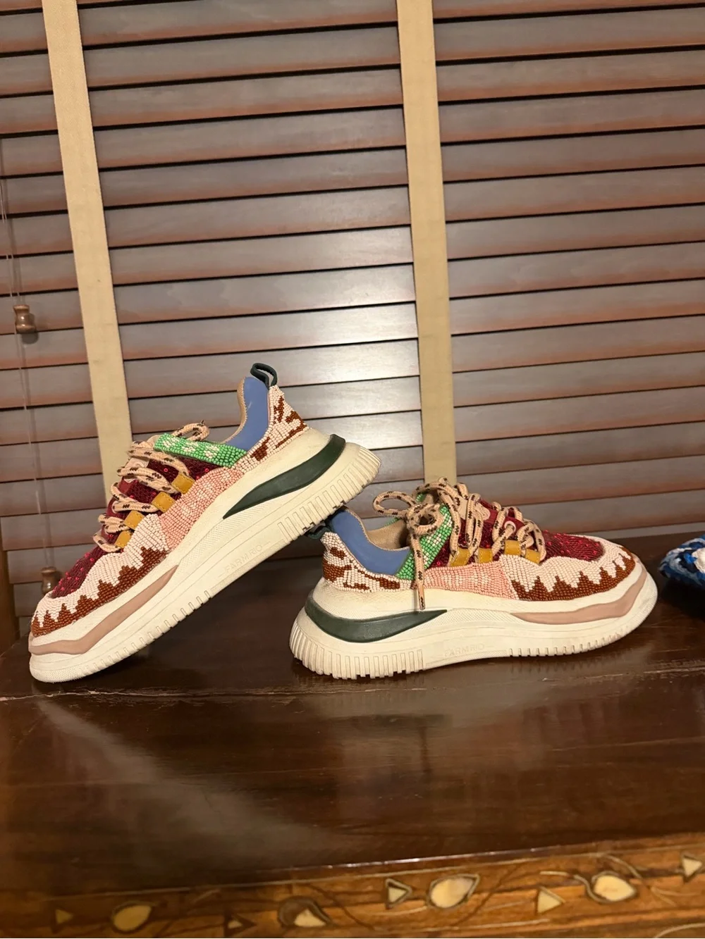 Farm Rio Beaded Chunky Sneakers